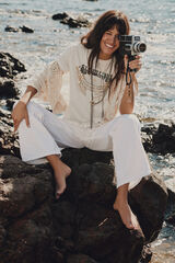 Slowlove Camiseta slowlove estampada White