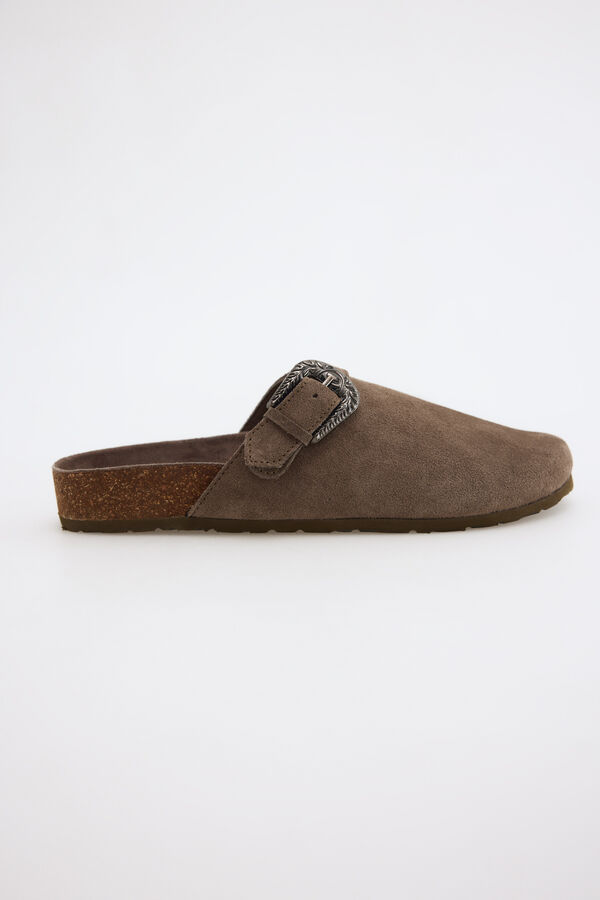 Slowlove Zueco piel destalonado Beige