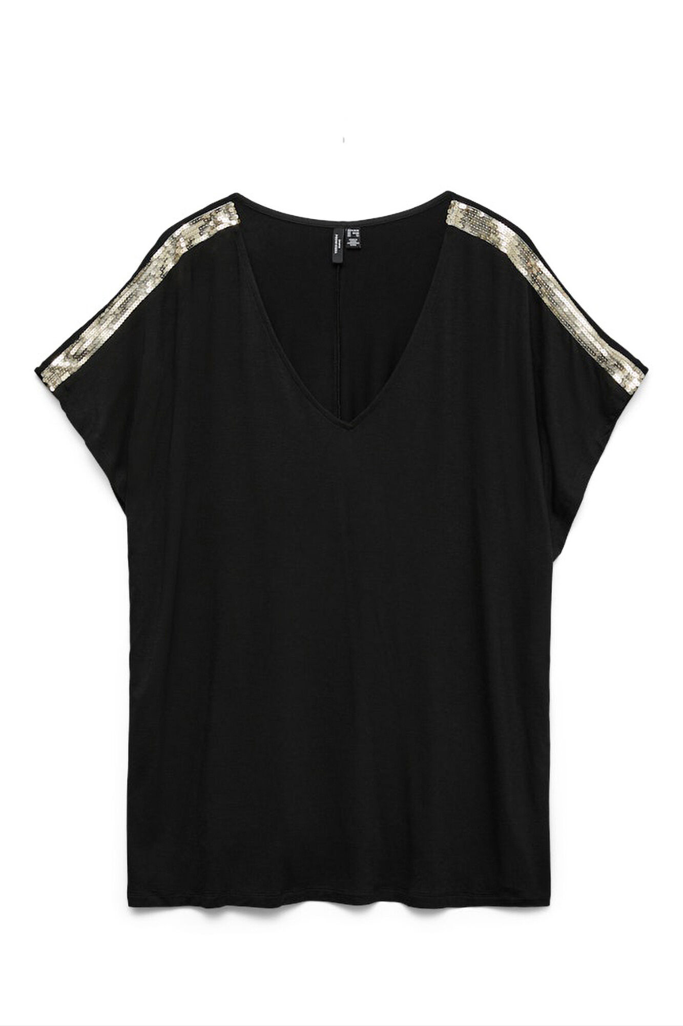 Vero Moda Curve T-shirt com detalhes em paet&ecirc;s plus size