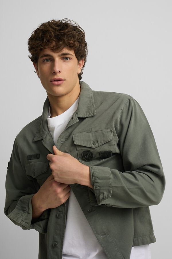 Silbon Sobrecamisa parches Verde