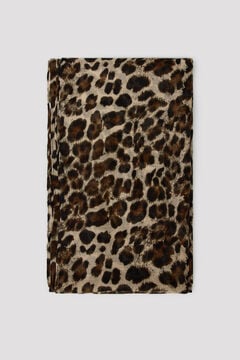 Cortefiel Len&ccedil;o estampado leopardo