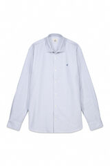 OOTO Camisa oxford riscas Azul