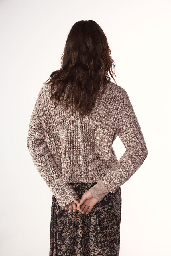 Slowlove Jersey punto perlado Brown