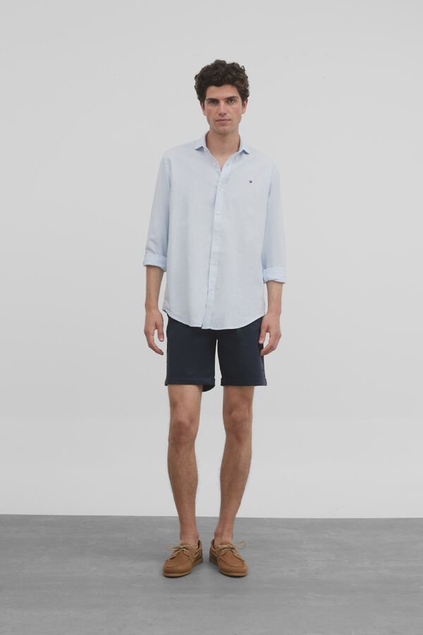 Silbon Camisa sport silbon soft Azul