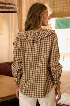 Pol&iacute;n Et Moi Camisa aos quadrados Johana