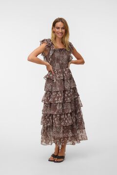 Vero Moda Vestido estampado volante