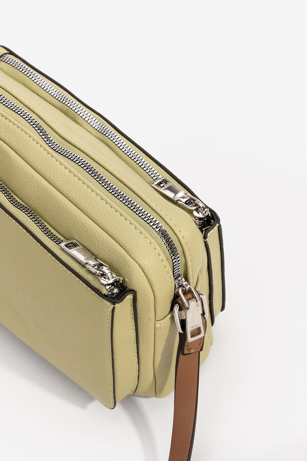 Vilanova Crossbody bag with three compartments Yellow