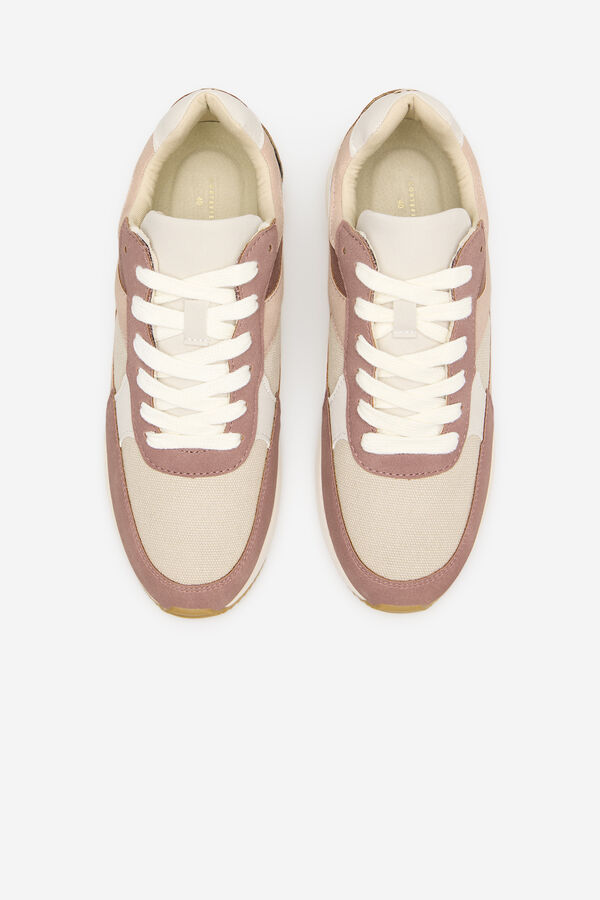 Cortefiel Zapatilla suela gruesa Rosa