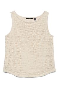 Vero Moda Top dise&ntilde;o crochet de manga sisa