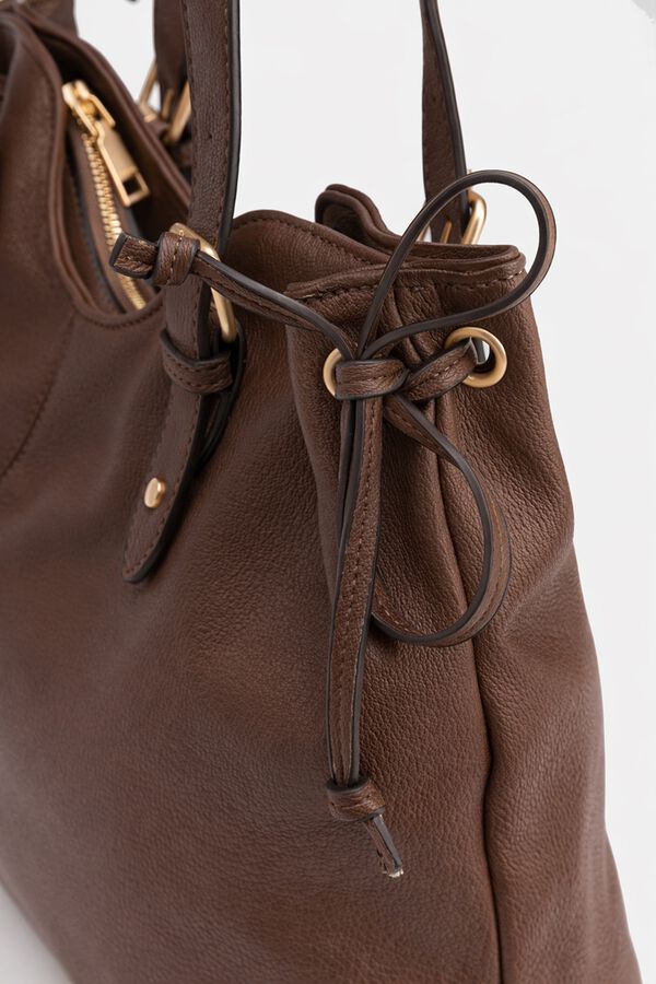 Vilanova Bolso con lazos Marr&oacute;n