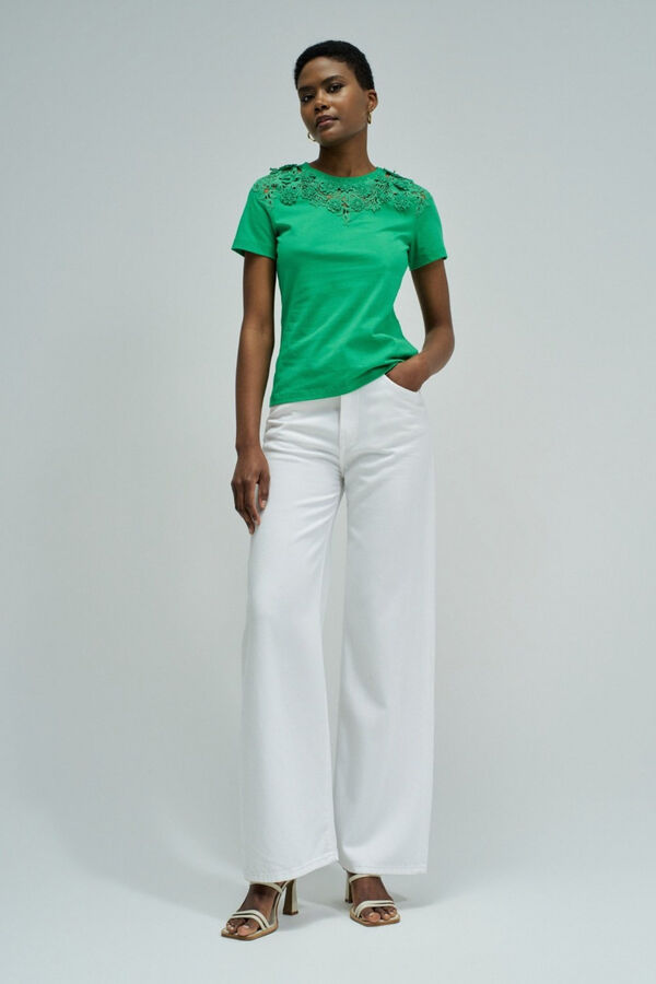 Salsa Jeans T-shirt com estampado floral Verde