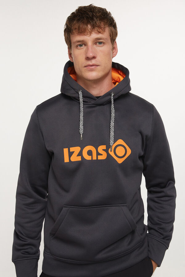 Izas Sudadera con logotipo gris