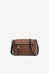 Vilanova Mala de ombro combinada com aba Castanho
