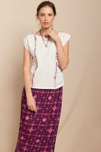 Slowlove Camiseta trenza fruncida