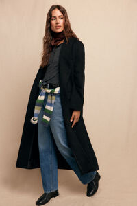 Slowlove Sobretudo longo com gola xale