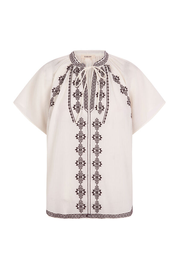 Slowlove Blusa bordados White
