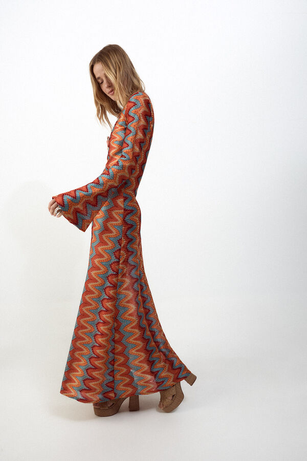 Slowlove Vestido estructura multicolor Multicolor