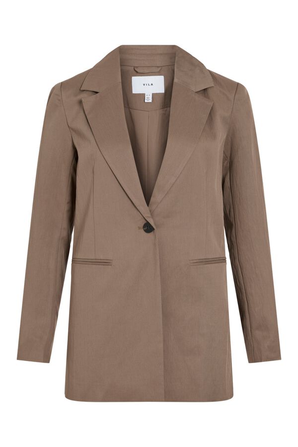 Vila Americana blazer abotonada Brown
