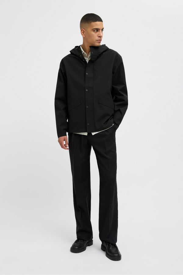 Jack & Jones Cazadora regular fit waterproof Negro