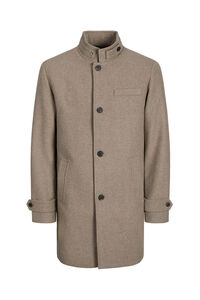 Jack & Jones Sobretudo curto de l&atilde; com gola alta