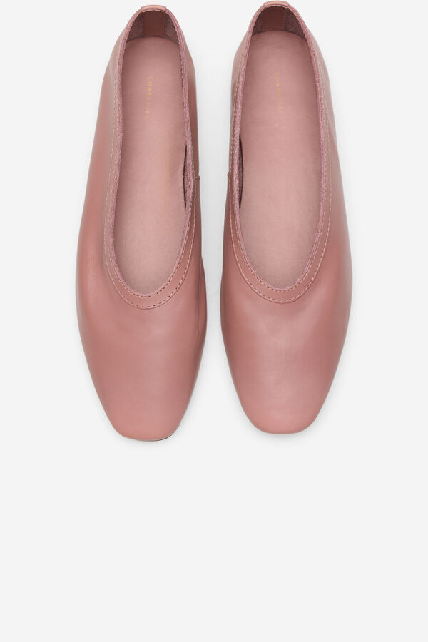 Cortefiel Bailarina piel Rosa