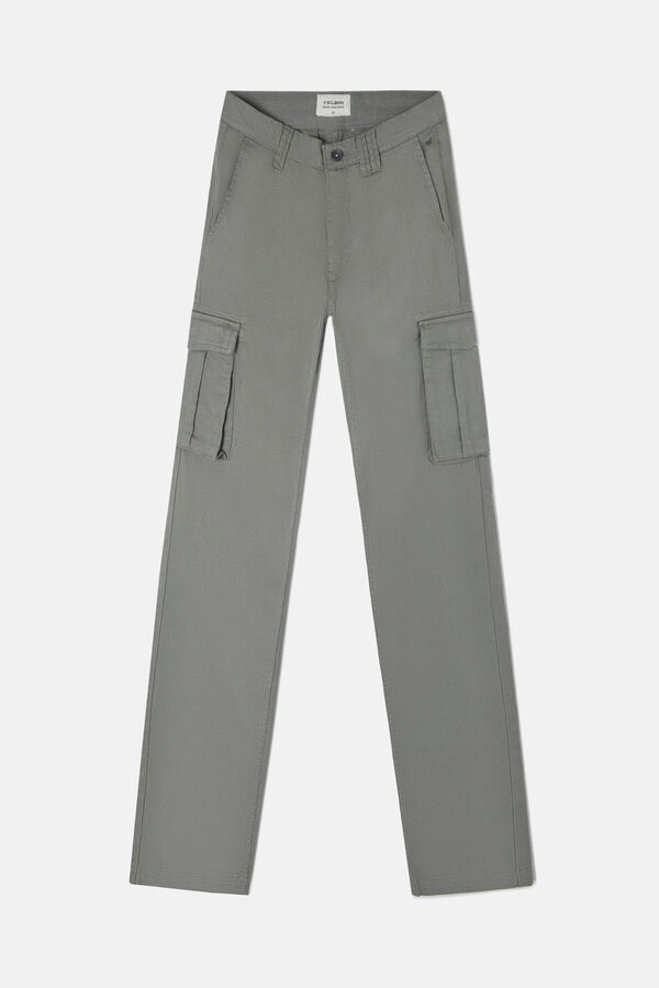 Silbon Casual sport cargo pants Green