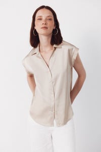 Cortefiel Camisa satinada
