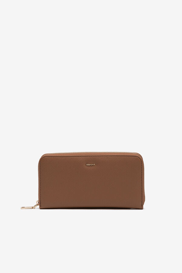 Vilanova Monedero con textura Marr&oacute;n