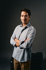 OOTO Camisa twill liso tencel algod&oacute;n Azul