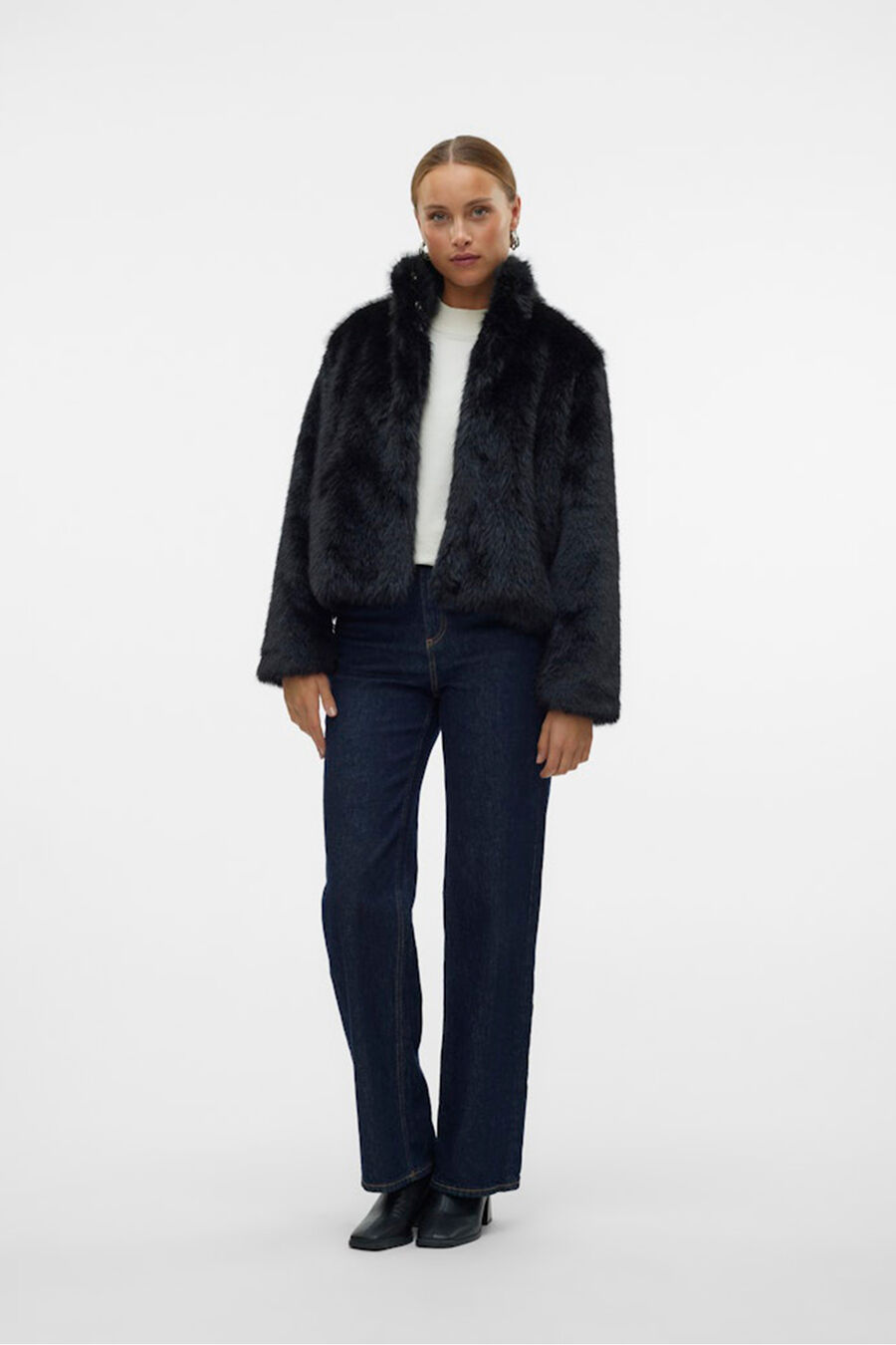 Abrigo efecto pelo