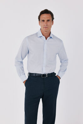 Camisa vestir rayas slim fit fácil plancha
