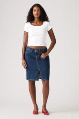 Levi's Levis&reg; Low Midi Denim Skirt  Blue