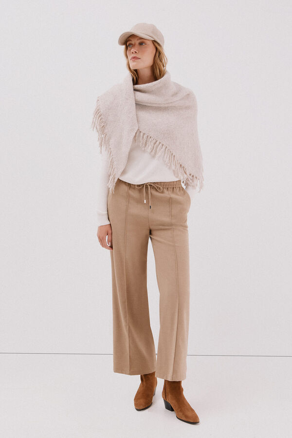 Cortefiel Texturas de borracha Panralón Tostado