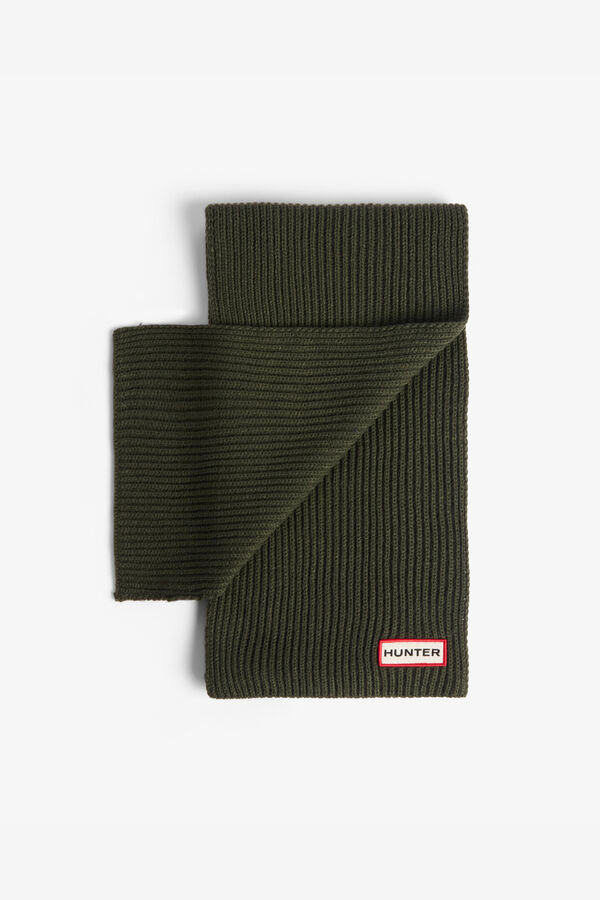 Hunter Conjunto gorro y bufanda Verde oscuro