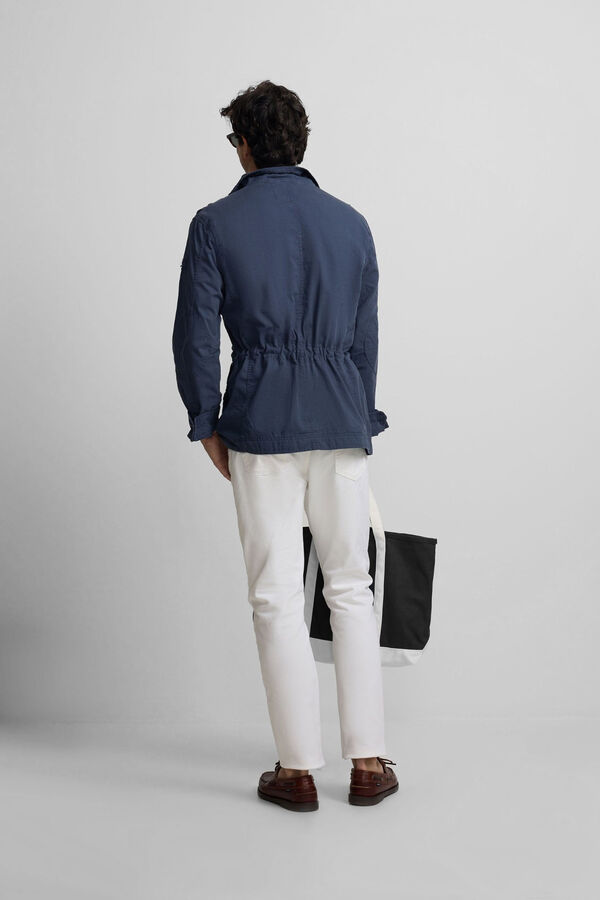 Silbon Parka parches Azul marino