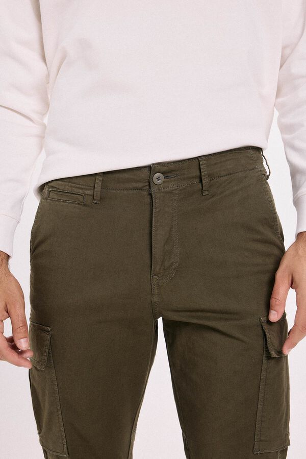 Jack & Jones Pantal&oacute;n cargo regular fit Verde oscuro