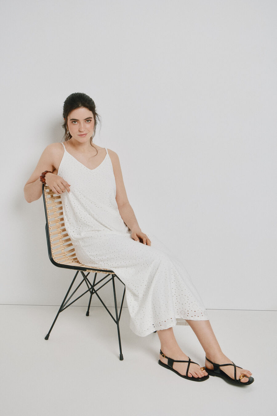 Vestido tobillero de tirantes