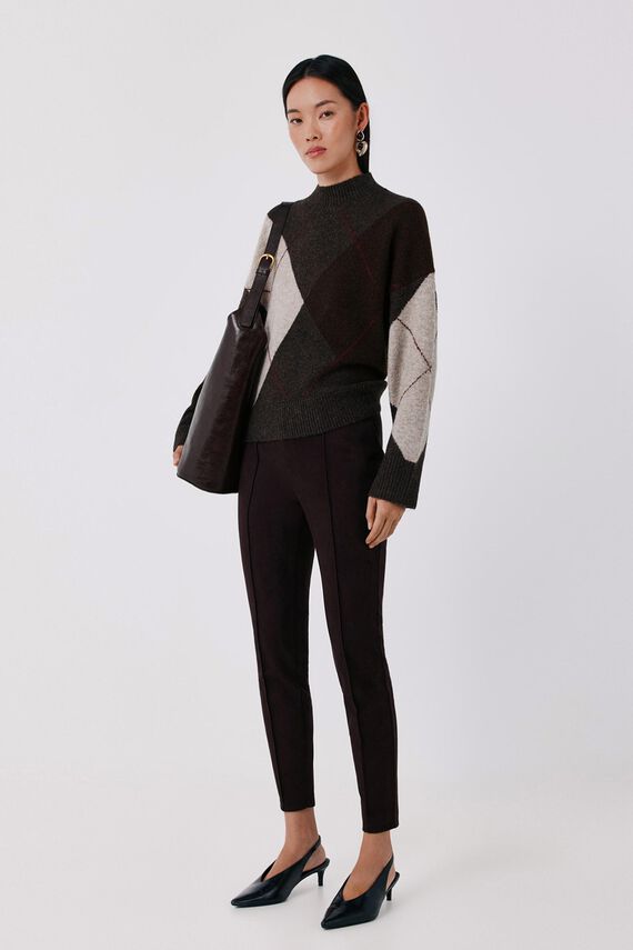 Legging de mujer de efecto ante