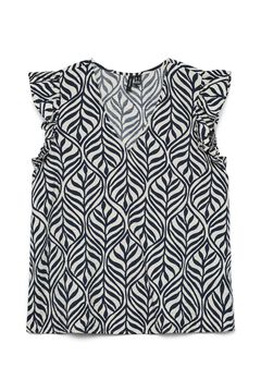 Vero Moda Blusa com folhos nas mangas com decote