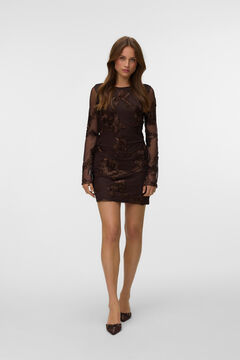 Vero Moda Vestido corto floral de tul
