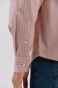 Cortefiel Camisa rayas algod&oacute;n tencel