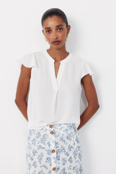 Cortefiel Blusa fluida manga vuelo