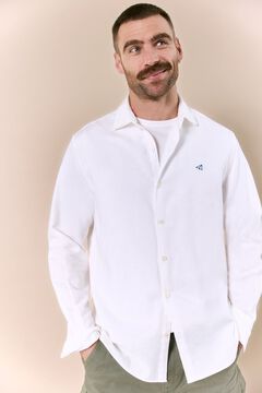 OOTO Camisa algod&oacute;n lino manga larga