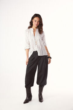 Slowlove Blusa raya tejida