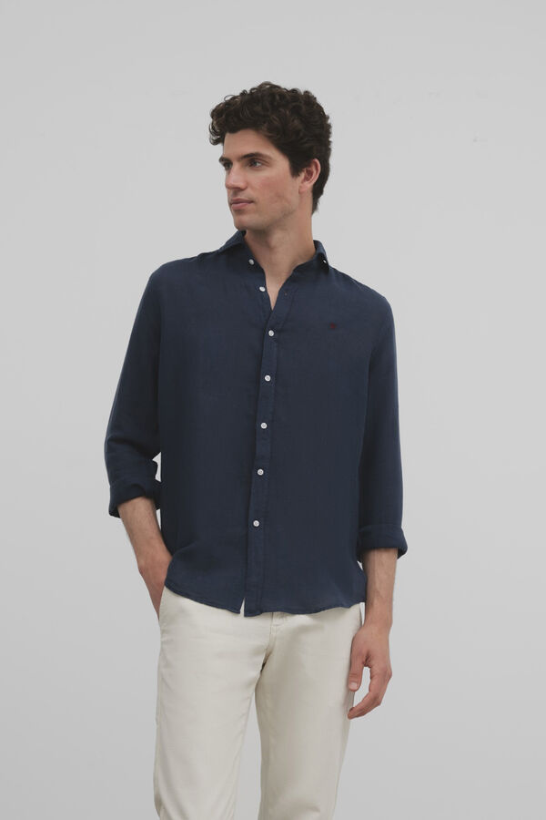 Silbon Camisa sport ligera Blue