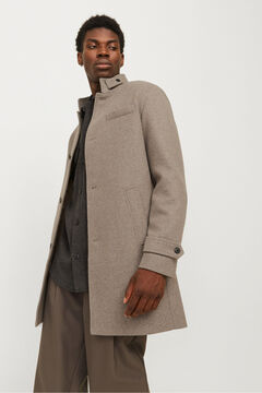 Jack & Jones Abrigo corto de lana con cuello alto
