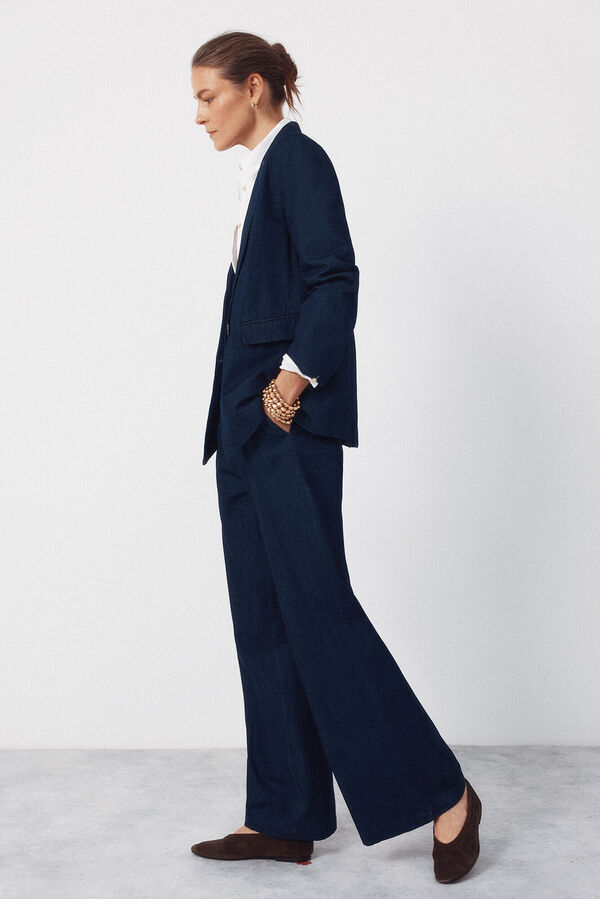 Cortefiel Blazer Denim sastre Azul