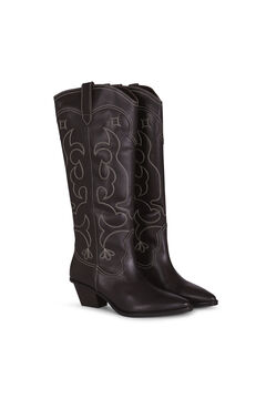 Slowlove Bota piel pespunte