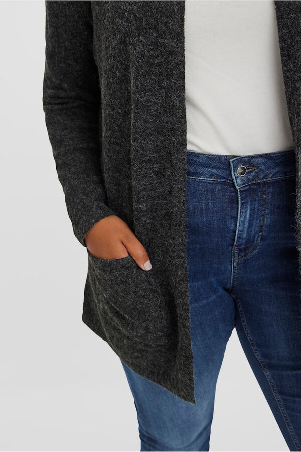 Vero Moda Curve C&aacute;rdigan con capucha talla grande Negro