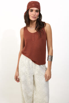 Slowlove Top tirantes botones